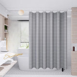 Yeknu  Transparent Waterproof Shower Curtain Bathroom Translucent Partition Curtain Easy Clean Wipe Mildew Proof Curtains with Hooks