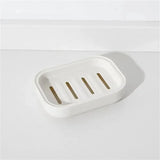 Yeknu  Portable Soap Dishes Double-layer Plastic Soap Box Household Bathroom Drain Soap Tray Bathroom Soap Box With Cover