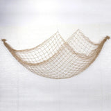 Yeknu  1X2M Nautical Net Decorative Seaside Wall Beach Party Mesh Mediterranean Decorative Net DIY