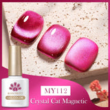 Yeknu  Gold Reflective Moonlight Gel Nail Polish Cat Magnetic Aurora Spar Glitter Semi-Permanant Varnish Nail Art Magnetic