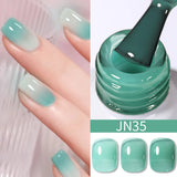 Yeknu  10ml Reinforcement Gel Nail Polish Self-leveling Gel Construction Gel Thick Base Gel Hard Painting Gel Varnishes