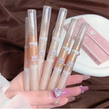 Yeknu  Waterproof Shiny Diamond Highlight Pen Eye Makeup Highlighter Long Lasting Pearl White Brighten Silkworm Shadow Liquid Highlight