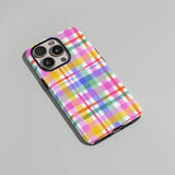 Yeknu  Colourful Lines Phone Case for IPhone 17 16e 16 15 14 13 12 11 X XS XR XSMAX 7 8 Air Pro Max Plus Luxury Double-layer Back Cover