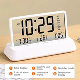Yeknu  Electronic Clock New Ornaments Desktop Creative Digital Alarm Clock Living Room Calendar High-end Home Decoration