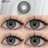 Yeknu  NEW Contact Lenses Beauty Eye Color Lenses Black Lens Fashion Eye Beauty Makeup Lenses Soft and Comfortable Blue Contacts