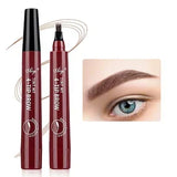 Yeknu  Korean four fork eyebrow pencil waterproof long lasting easy to use for beginners natural look four end design