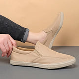 Yeknu  Men Canvas Shoes Fashion Solid Color Vulcanized Shoes Lace-up Casual Shoes Sneakers Tenis Masculino Zapatillas Hombre