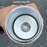Yeknu  380ml/550ml Cartoon Double Stainless Steel Thermal Flask With Straw Portable Cute Kids Student Thermal Bottle Travel Tumbler