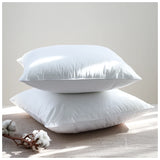 Yeknu  White Pure Cotton Pillow Core Durable Cotton Fabric Pillowcase High Resilience Non-deformable 45CM 50CM Square Pillow