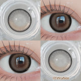 Yeknu  1 PAIR Big Brown Contact Lenses for Makeup Eyes Big Black Lenses Myopia Color Contact Lenses Belleza Pupils Grey Lenses