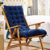 Yeknu  Recliner Soft Cushion Thickened Velvet Rocking Chair Bench Cushion Office Chair Gift Tatami Cushion for Outdoor Camping Blue Red