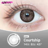 Yeknu  1Pair Fashion Big Lenses Colored Contact Lenses for Eyes Beauty Blue Eyes Lenses Natural Green Brown Grey Lens
