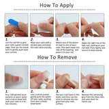 Yeknu 10Pcs Short Handmade Press On Nails Design False Nails Full Cover French Round Head Manicure Wearable Artificial Nails Tips Art