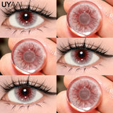 Yeknu  Cosmetics Color Contact Lenses Cosplay Red Color Lens Anime Black Lenses Korean Lenses Grow Eye Big Eye lens Blue Lenses