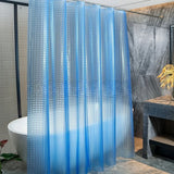 Yeknu  Transparent Waterproof Shower Curtain Bathroom Translucent Partition Curtain Easy Clean Wipe Mildew Proof Curtains with Hooks