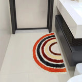 Yeknu  Tufted Rainbow Bathroom Mat Soft Tufting Colorful Bedroom Carpet Bathmat Rug Non Slip Pad Aesthetic Home Room Decor 45x80cm