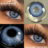 Yeknu  1Pair Blue Contact Lenses Green Eye Contacts Gray Beautiful Pupils Brown Lenses Yearly Cosmetic Colored Contact Lenses