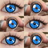 Yeknu  2Pcs/Pair Cosplay Contact Lenses Multicolored Contact Lenses Anime Accessories Anime Lenses Halloween Makeup Eye Contact