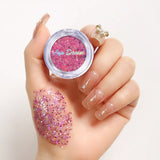 Yeknu  Multi Color Monochrome Glitter Eyeshadow Mermaid Shimmer Waterproof Compact Portable Vegan Certified Easy Blend