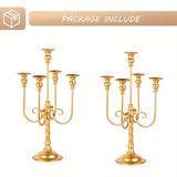 Yeknu  5 Candle Holders For Weddings, Banquet Events, 19.6 Inches High, Decoration For Weddings, Christmas, Halloween