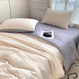 Yeknu  Nordic Bed Linen 100% Cotton Bedding Set with Sheet Duvet Cover Pillowcase Single Couple Bedsheet King Queen Double Twin Size