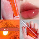 Yeknu  Galaxy Mirror Lip Gloss Glitter Lipgloss Transparent Lip Oil Long Lasting Moisturizing Lipstick Lipgloss Lips Makeup Cosmetics