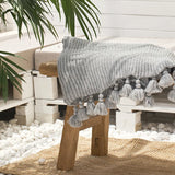 Yeknu  Acrylic Knitted Tassel Blanket Home Decor Sofa Throw Blanket