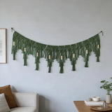 Yeknu  Macrame Wall Hanging Tapestry Hand Woven Macrame Tapestry Boho Decor Modern Boho Tapestry Wall Decor Macrame Banner Garland