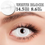Yeknu  1 Pair Halloween Lenses Cosplay Contact Lenses Popular Colored Contact Lenses Anime Lenses Pink Lenses Black Lenses