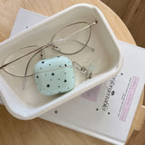 Yeknu  Fresh mint blue star Airpods 4th generation earphone cover is suitable for Apple 1/2 generation Bluetooth earphone