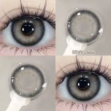 Yeknu  1 Pair(2pcs) Brown Beauty Colored Contact Lenses for Eyes Purple Halloween Lens Big Eye Lens Natural Look Gray Blue Lens