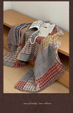 Yeknu 2025 new cotton gauze shawl bath towel travel blanket multi-layer gauze multi-functional sofa towel blanket adult