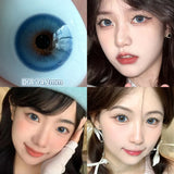 Yeknu  2pcs/pair Gray Colored Contact Lenses for Eyes Beauty Purple Halloween Makeup Lens Natural Look Brown Blue Big Eye Lens