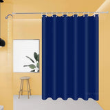 Yeknu  Transparent Waterproof Shower Curtain Bathroom Translucent Partition Curtain Easy Clean Wipe Mildew Proof Curtains with Hooks