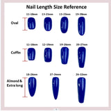Yeknu 10Pcs High Quality Handmade Press on Nails Simple And Elegant  Royal A must For Trends Fashion Weapon Nail Stickers  Elegant