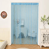 Yeknu  1x2m String Curtain Shiny Tassel Line Curtains Window Door Divider Drape for Home Living Room Cafe interior Decorations Valance