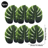 Yeknu  Hawaiian Luau Party Decorations Artificial Tropical Monstera Leaves and Hibiscus Flowers for Summer Beach Jungle Theme Birthday