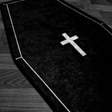 Yeknu Cross Black White Minimalist Carpet Comfortable Refreshing Bedroom Decoration Carpets Dirty Easy To Clean Corridor Rug Tapete IG