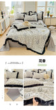 Yeknu 2025 new skin-friendly washed cotton summer quilt printing air conditioner quilt summer cool quilt machine wash single double