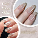 Yeknu  10ml Cat Magnetic Gel Polish High Transparency Moonlight White Effect Long-Lasting Salon Soak Off UV LED Manicure