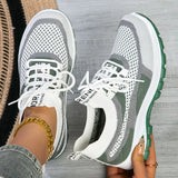 Yeknu  Cross-border spring and autumn new women's shoes sports flying woven mesh light mouth light casual comfortable