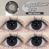 Yeknu  2PCS Myopia Beauty Colored  Contact Lenses Purple Halloween Makeup Lens Fashion Pupils Big Eye Lenses Natural Blue Lense