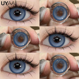 Yeknu  Cosplay Contact Lenses Cosmetic Colored Pupils Hallowen Contacts Beauty Women Makeup Blue Lens Eye Contact Cosplay Pupils