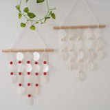 Yeknu  Handmade Shell Wind Chime Nordic Korean Style Natural Vibe Hanging Decorations Home Office Nursery Decor Photography Accessories