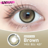 Yeknu  1 Pair Fashion Lenses Colored Contact Lenses for Eyes Beauty Green Eyes Lenses Natural  Brown Lens Grey Lens
