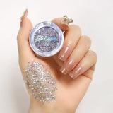Yeknu  Multi Color Monochrome Glitter Eyeshadow Mermaid Shimmer Waterproof Compact Portable Vegan Certified Easy Blend
