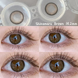 Yeknu  1 Pair Lenses Color Contact Lenses for Eyes Prescription Grey Korean Lenses Brown Natural Lenses