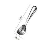 Yeknu  1PC Ice Cream Spoon Stainless Steel Summer Ice Cream Dessert Spoon Long Handle Fruit Tableware Household Goods