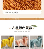 Yeknu 2025 new room tassel towel blanket sofa towel bedside blanket bedside flag hotel blanket