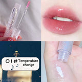 Yeknu  Galaxy Mirror Lip Gloss Glitter Lipgloss Transparent Lip Oil Long Lasting Moisturizing Lipstick Lipgloss Lips Makeup Cosmetics